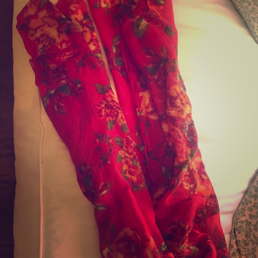 Anthropologie Floral Scarf